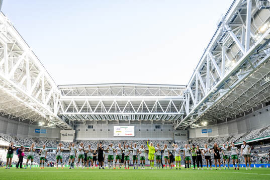 Hammarbys spelare jublar
