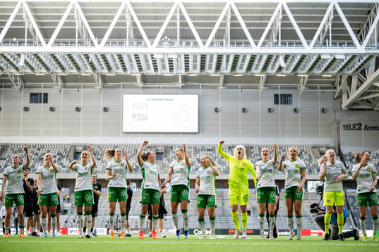 Hammarbys spelare jublar