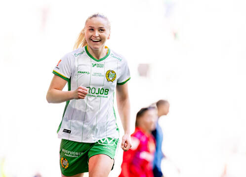 Hammarbys Anna Jøsendal jublar