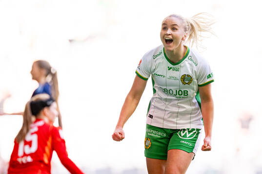 Hammarbys Anna Jøsendal jublar