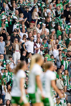 Hammarbys supportar jublar