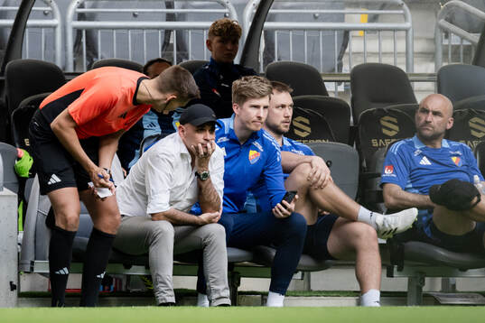 Djurgårdens tränare Marcelo Fernandez får en varning