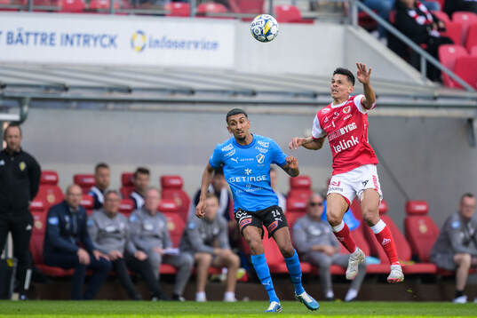 Halmstads Amir Al-Ammari och Kalmars Romario Pereira Sipiao