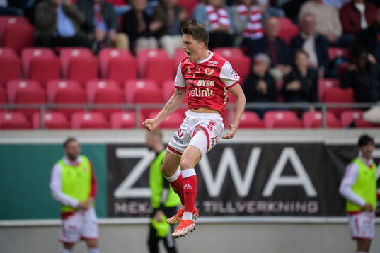 Kalmars Kevin Jensen jublar