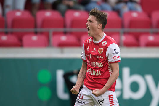 Kalmars Kevin Jensen jublar