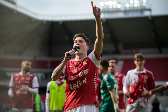 Kalmars Kevin Jensen jublar