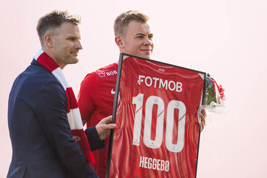 Christian Kalvenes, CEO of Brann, and Aune Heggebø of Brann