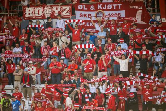 Spectators in the stands