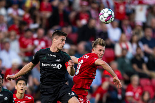 Markus Henriksen of Rosenborg and Emil Kornvig of Brann