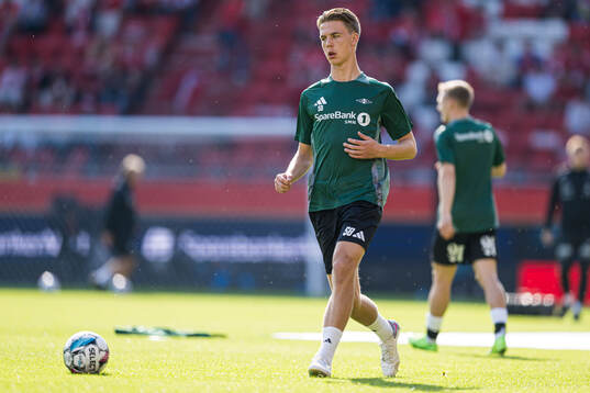 Håkon Volden of Rosenborg warms up