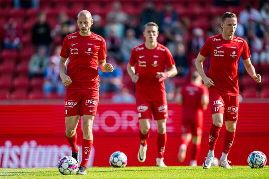Ruben Kristiansen of Brann warms up