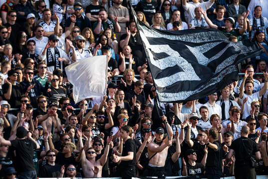 Spectators in the stands