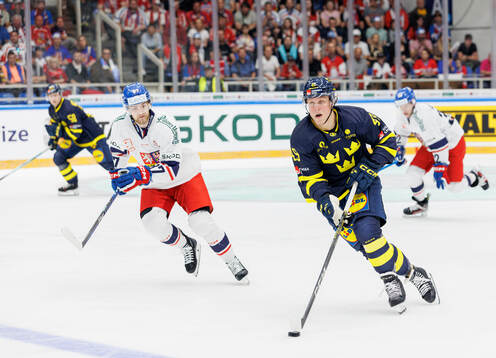 Michal Kovarcik of Czech Republic and Fabian Zetterlund of