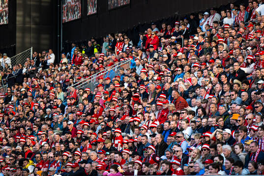 Spectators in the stands