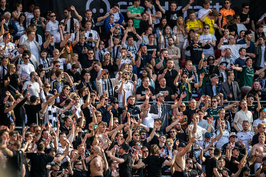Spectators in the stands