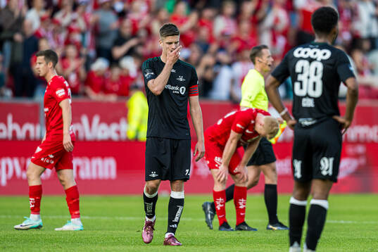 Markus Henriksen of Rosenborg looks dejected