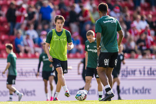 Sverre Nypan of Rosenborg warms up