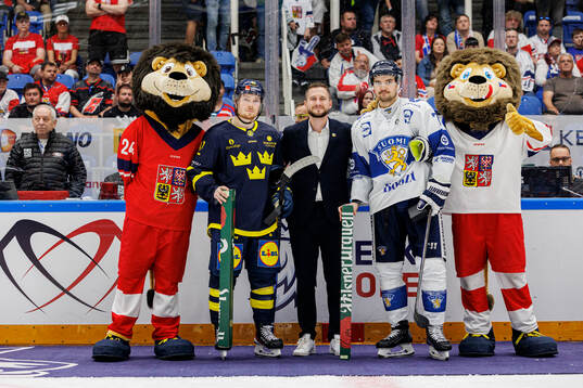 Patrik Nemeth of Sweden and Oliwer Kaski of Finland