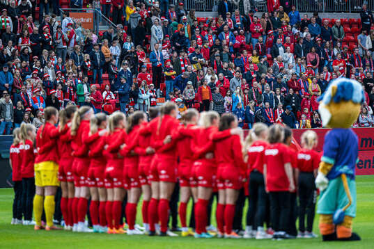 Spectators in the stands