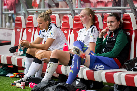 Frøya Dorsin, Sara Hørte and Siri Ervik of Rosenborg