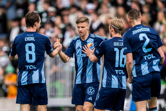 Djurgårdens Samuel Leach Holm, Albin Ekdal, Tobias
