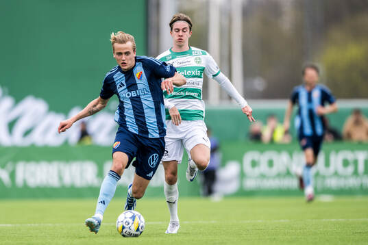 Djurgårdens Oskar Fallenius och Västerås Max Larsson