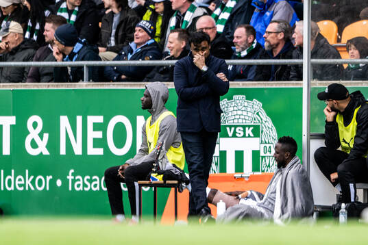 Västerås tränare Kalle Karlsson deppar