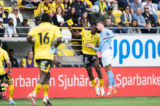 Elfsborgs Jalal Abdullai och Malmö FFs Elison Makolli