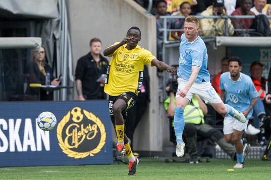 Elfsborgs Timothy Noor Ouma och Malmö FFs Anders