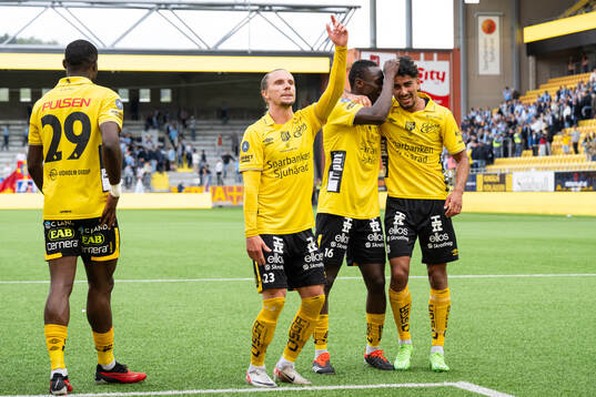 Elfsborgs Niklas Hult, Timothy Noor Ouma och Ahmed Qasem
