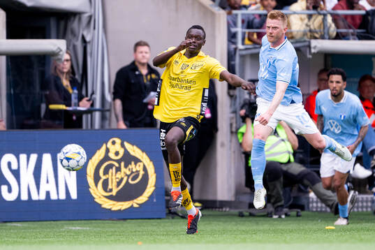 Elfsborgs Timothy Noor Ouma och Malmö FFs Anders