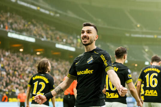 AIKs Ioannis Pittas jublar