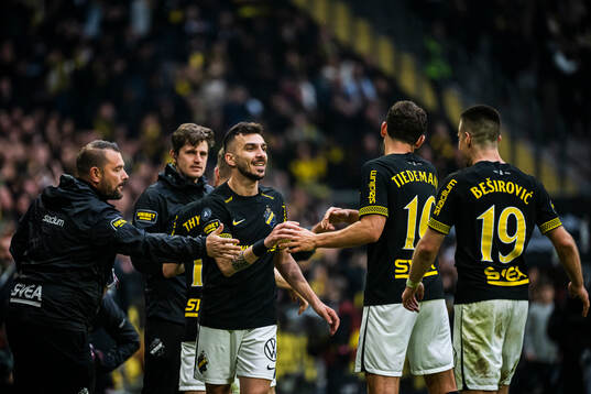 AIKs Ioannis Pittas jublar