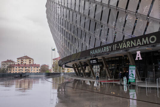 Exteriör av Tele2 Arena