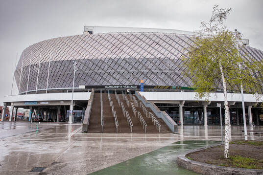 Exteriör av Tele2 Arena