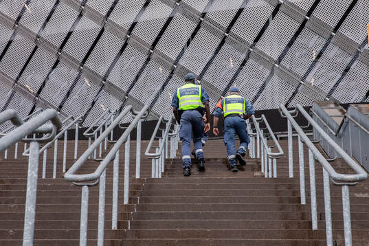 Ordningsvakter vid Tele2 Arena