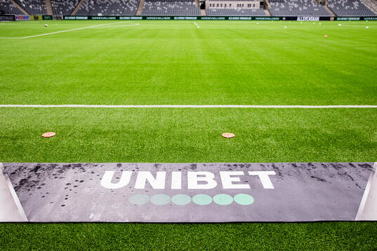 Reklam för Unibet på Tele2 Arena