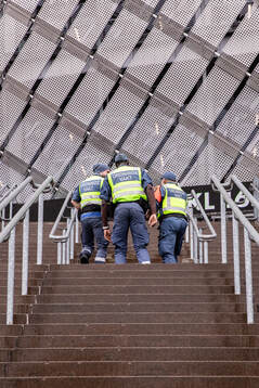 Ordningsvakter vid Tele2 Arena