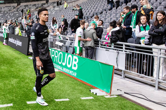 under fotbollsmatchen i Allsvenskan mellan Hammarby och