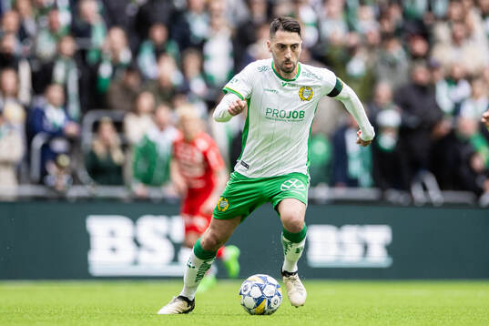 uHammarbys Nahir Besara nder fotbollsmatchen i Allsvenskan