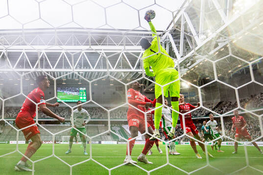 Värnamos målvakt Jonathan Ursin Rasheed