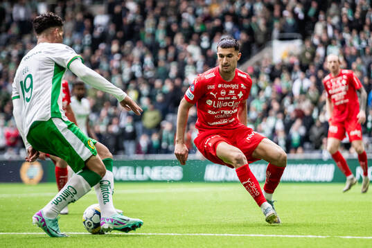 Värnamos Emin Hasic och Hammarbys Deniz Gül