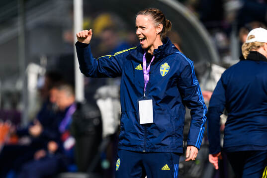 Head coach Lovisa Delby of Sweden
