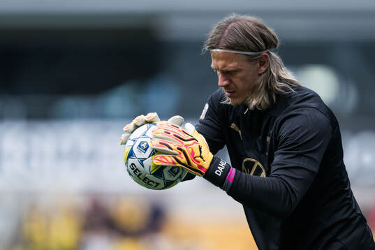 Malmö FFs målvakt Johan Dahlin