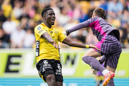 Elfsborgs Michael Baidoo reagerar