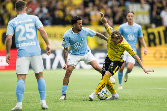 Malmö FFs Sergio Pena och Elfsborgs Simon Hedlund