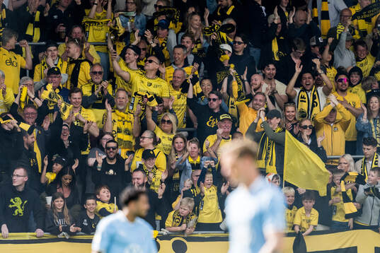 Elfsborgs supportrar jublar