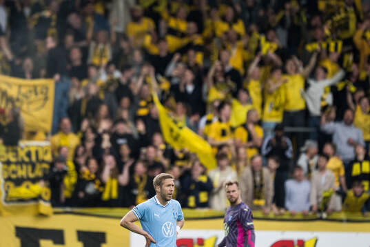 Malmö FFs Anton Tinnerholm deppar