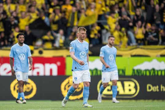 Malmö FFs Anders Christiansen  deppar