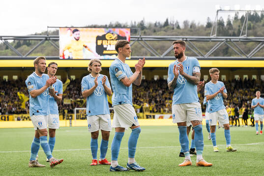 Malmö FFs Anton Tinnerholm , Sebastian Nanasi , Erik